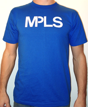 the original Minneapolis MPLS t-shirt royal blue
